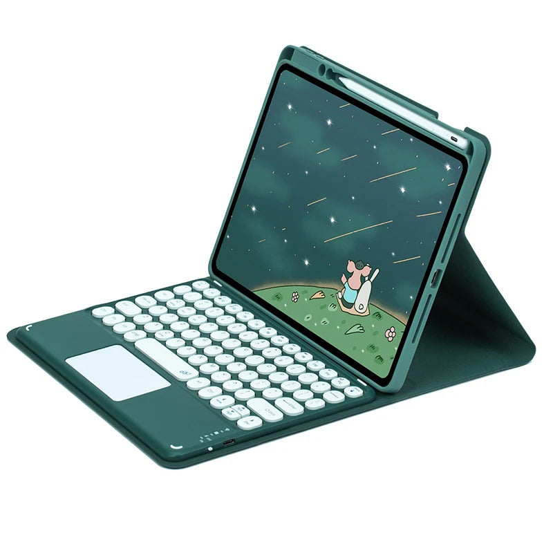 360 °   Étui pour clavier rotatif pour IPad 10e 2022 10.9 Air 5 Air 4, housse magnétique pour IPad Pro 11 Air 3 Pro 10.5 8 9e génération 10.2"
