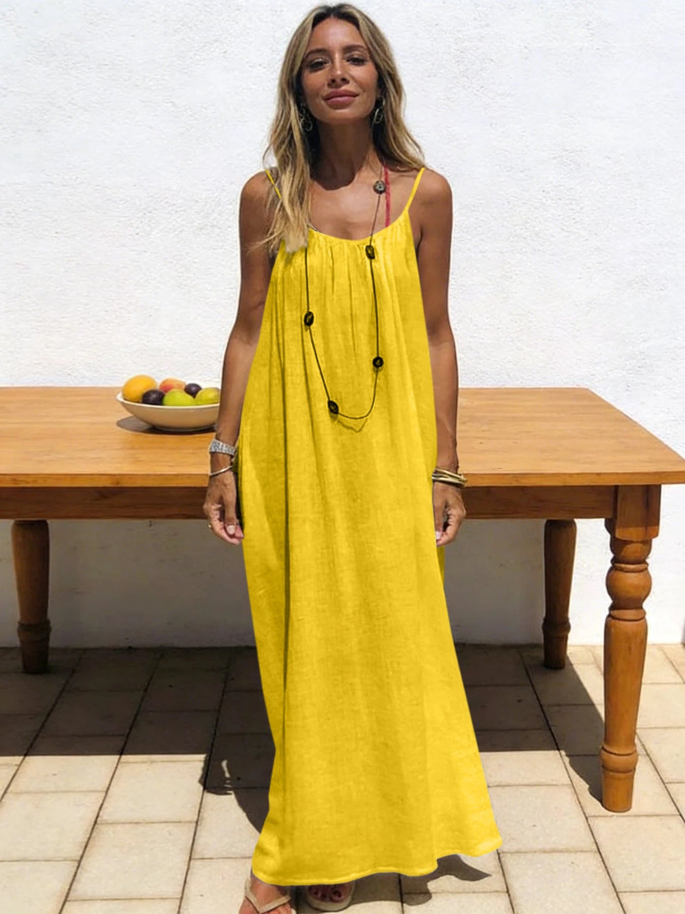 Nouvelle arrivée : Robe longue décontractée sans bretelles ni dos pour femme, confortable pour la maison et la nuit